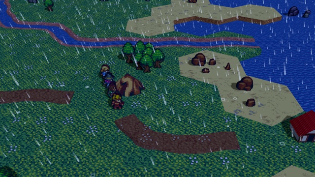 Overworld travel in a storm